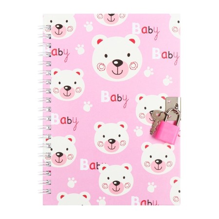 Gift notebook, 45 sheets, line, on the castle, on the crest, bears (17.8x13cm)
