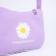 Youth bag with zipper, purple color