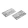 Loop overhead tundra, 66x38x0.9 mm, chromium color, 2 pcs