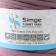 Knitted yarn secondary 90% cotton, 10% p/e, 100m/450 ± 50 g (dusty rose) mix