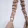 Women's bag El Masta with a zipper, beige color