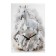 Carty clock wall-up interior "running white horse", silent, 50 x 70 cm