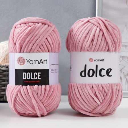 Yarn "Dolce" 100% micropoliester 120m/100g (769 rose)