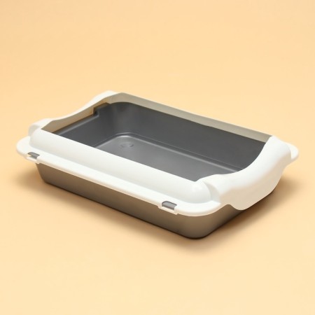 Medium toilet with 36 x 26 x 9, gray/white-3