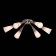 Salma 6x60W E14 chandelier, chrome 40x35x13 cm