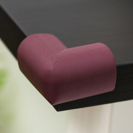 A set of protective pads on corners, 4 pcs., Brown color-1
