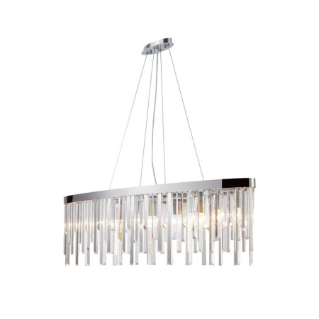 Crystal Crystal chandelier Venecia 8xe14 40w, size 120x25x45-110 cm, color chromium-1