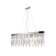 Crystal Crystal chandelier Venecia 8xe14 40w, size 120x25x45-110 cm, color chromium