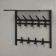 A hanger with a shelf of 2-long Toronto 22, 67 × 27 × 58.5 cm, color graphite