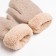 Women's mittens minaku is plain with rhinestones, 23 cm, central
