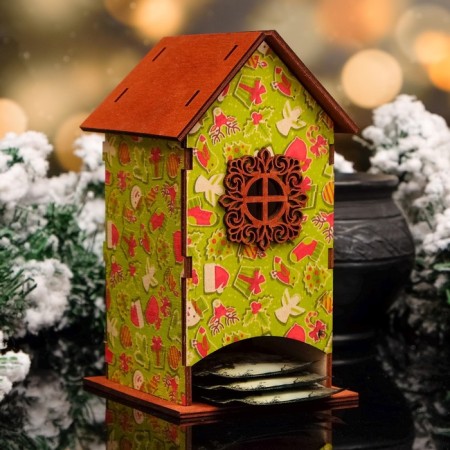 Tea house "New Year's gifts", 8.5x9x18cm