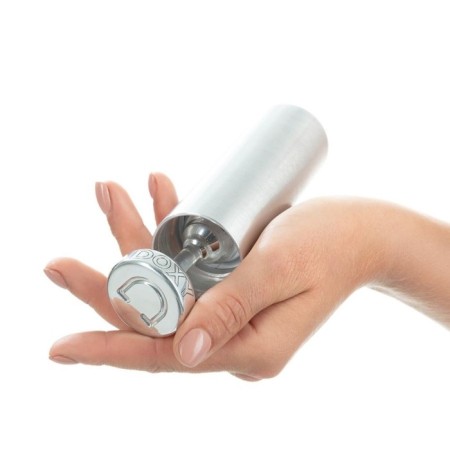 Anal sleeve DOXY BUTT PLUG RIBBED, D-3.3, aluminum-5