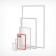 Frame made of impact -resistant plastic with rounded A4 angles, without tread, white color