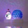 Light device "Snowman with blue ball" 9.5 cm, glow of multi, 220 V