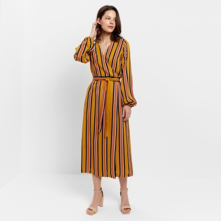 Dress (maxi, smell) female minku: enjoy yellow color, rr 42-44-1