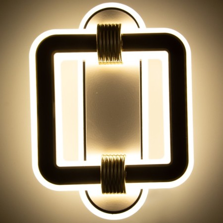 Bra "Square" LED 35W 4000k black and white 26x19x5 cm-2