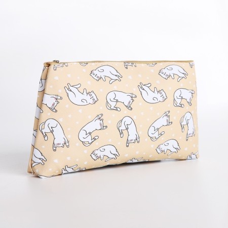 Lightning cosmetic bag, yellow color