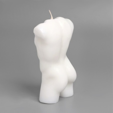 Set of candles on the stand "Man and Woman", white-pink stand-7