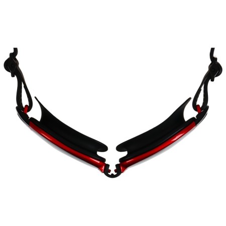 Onlytop swimming glasses, a set of nasal jumpers, black/red color-3