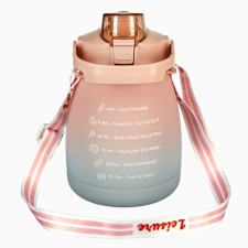 Water bottle, 1.3 l, 20.5 x 12 cm, pink