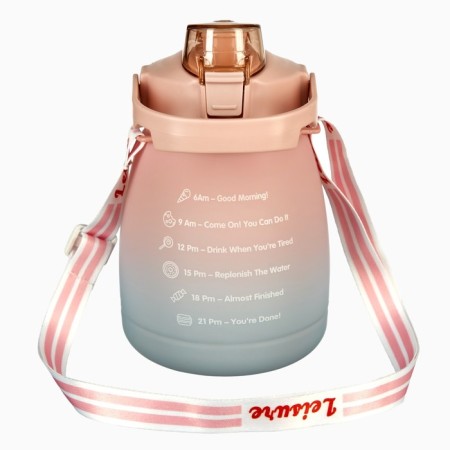 Water bottle, 1.3 l, 20.5 x 12 cm, pink