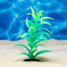 The plant is artificial aquarium, luminous, 20 cm, green