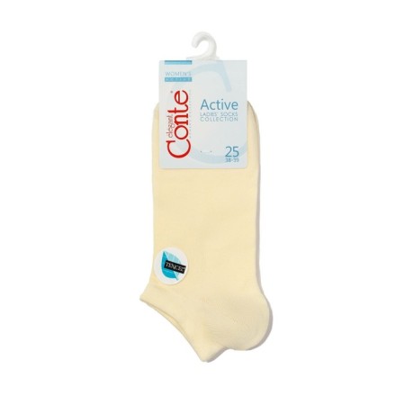 Nosks short female Conte Elegant Active, size 23, cream color-2