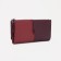 Women's wallet on the button, burgundy color