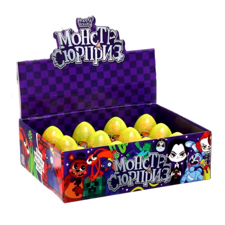 Toy-Surprise "Monster" in the egg, with stickers, mix-5