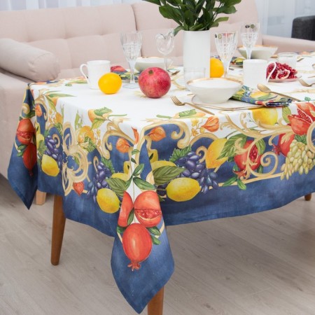 The tablecloth "Ethel" Southern Fruits 149*182 +/- 2 cm with GMVO, 100% HL, sarzha 190g/m2-1
