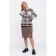 Female suit, size 48, coffee color