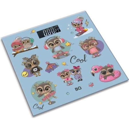 Floor scales BQ-BS1017, electronic, up to 150 kg, picture "Owl"
