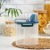 A plastic container for storing bulk products with a dispenser, 1 kg, 17 × 10.5 × 22 cm, the color is transparent