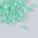Glass beads 6/0 "cube. Translucent. Light green" 10 g