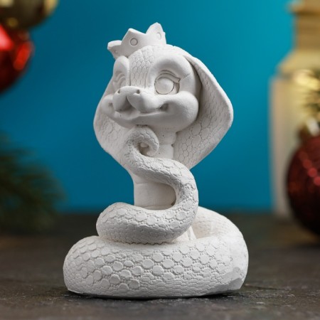 Figure for coloring "Snake with the crown" 8x5cm-1