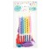 Set of candles in the cake 6 pcs. twisted + 5 balls, assorted, makarun