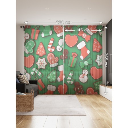 Photo "Gingerbreads", size 145x265 cm, 2 pcs-1