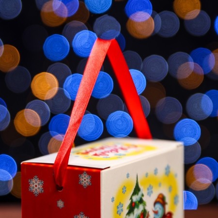 Gift box "Funny Santa Claus", 11 x 6 x 11 cm-3