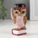 Souvenir Polystone "Scientist Red Eagle owl on the book" MIX 3.5x4x8.5 cm