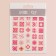 Nail stickers "Pink mosaic", voluminous, pink color