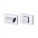 Rotary handle WC-Bolt BK6 UCS SP-8, chromium color