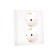 LEGRAND ETIKA socket, 16 A, 2-CL, Aut. Clemes, hidden, s/h, white