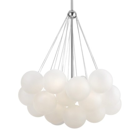 Suspended lamp Fiesta, 6xe14, color chrome-9
