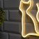 Neon sign “Cat” 16 × 23 cm, AAX3 batteries (not in the kit), USB, glow warm white