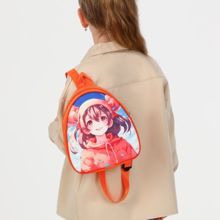 Children's backpack on the zipper "chosen", color orange color-7