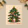 Postcard-Mini “Happy New Year!”, Christmas tree 10.7 x 8.8 cm, New Year