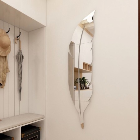 Interior stickers "Peryshko", mirror, decor on the wall, panel 73 x 18 cm, 6 email-4
