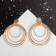 Earrings Metal "Pendulum" Color Gold