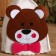 Bath cap with children's applique "Teddy bear" felt
