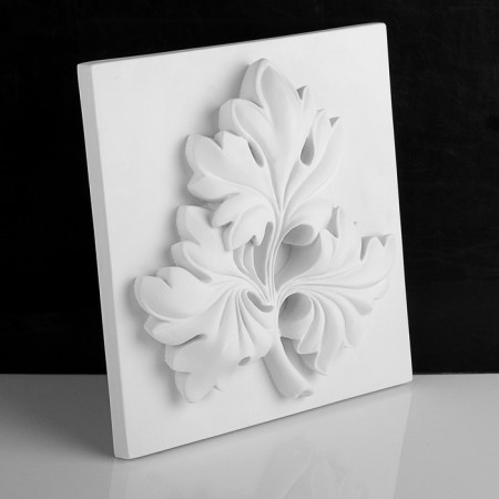 Gypsum figure ornament: grapes branch, 32 x 34 x 9 cm-1